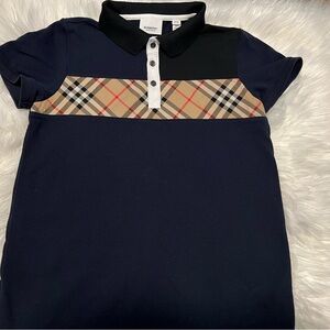 Burberry Boys Check Pattern Polo 12 Youth